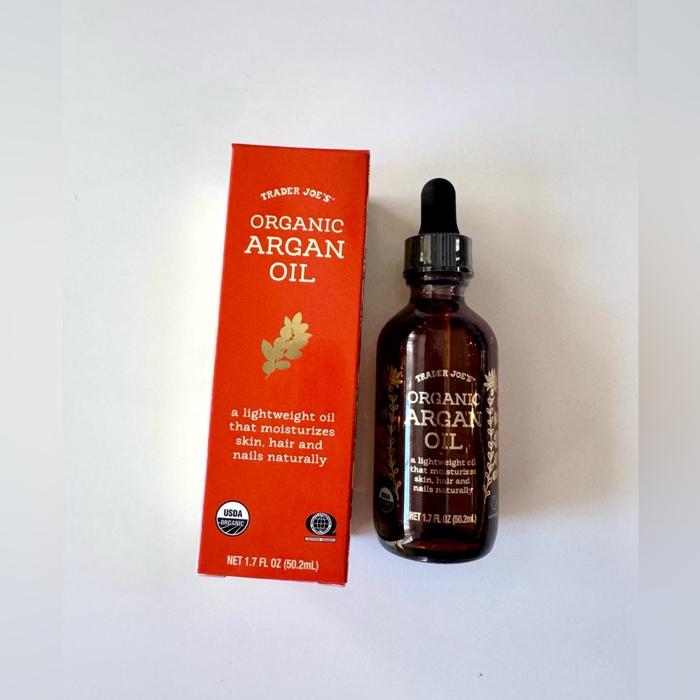 Organic Argan Oil in a Glass Bottle, Product of Morocco
